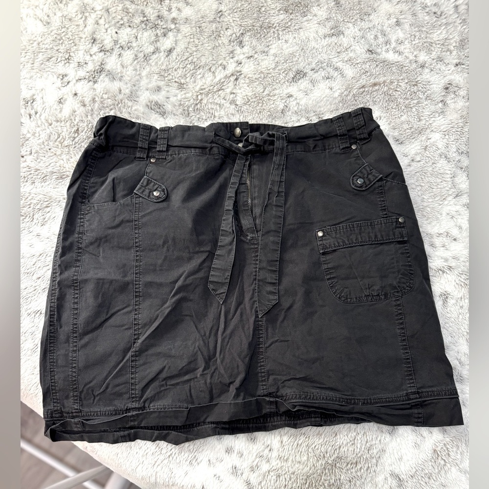 Black Denim Y2K AE Sport Skirt with Pockets size 16